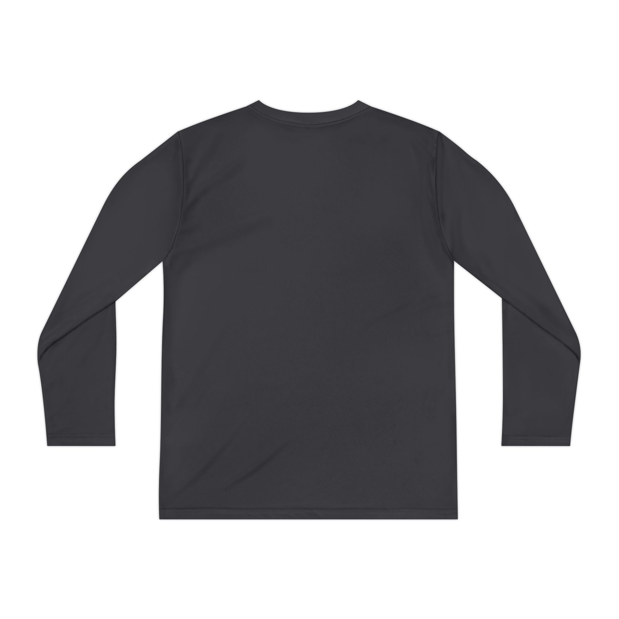 Youth Long Sleeve Stretch — Minimal "ego" Logo Performance Shirt