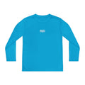Youth Long Sleeve Stretch — Minimal "ego" Logo Performance Shirt